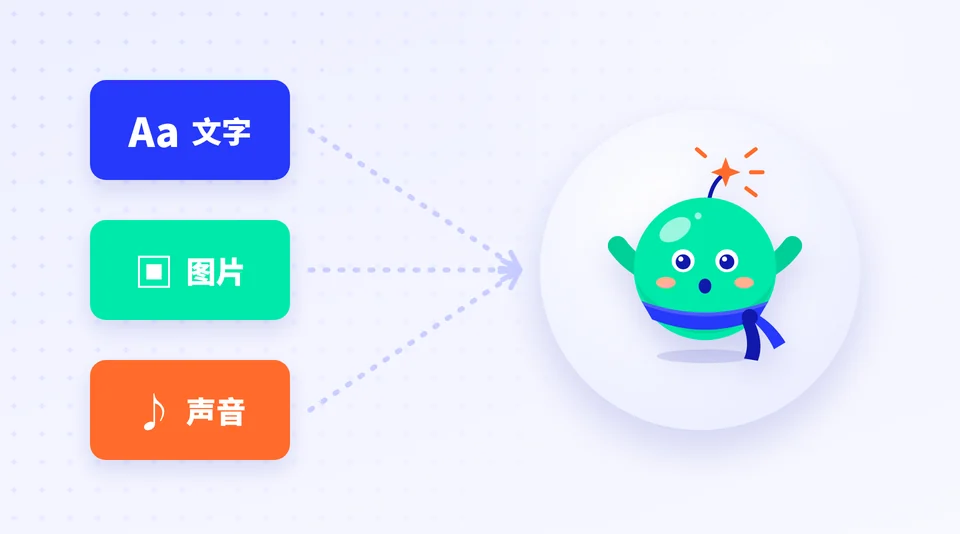 AI 也能看图、听声音吗？ 的示意插画